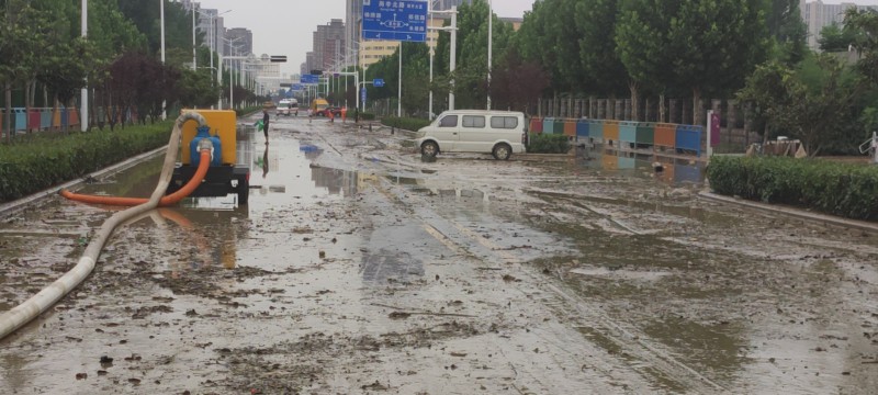 積水抽排干凈的道路